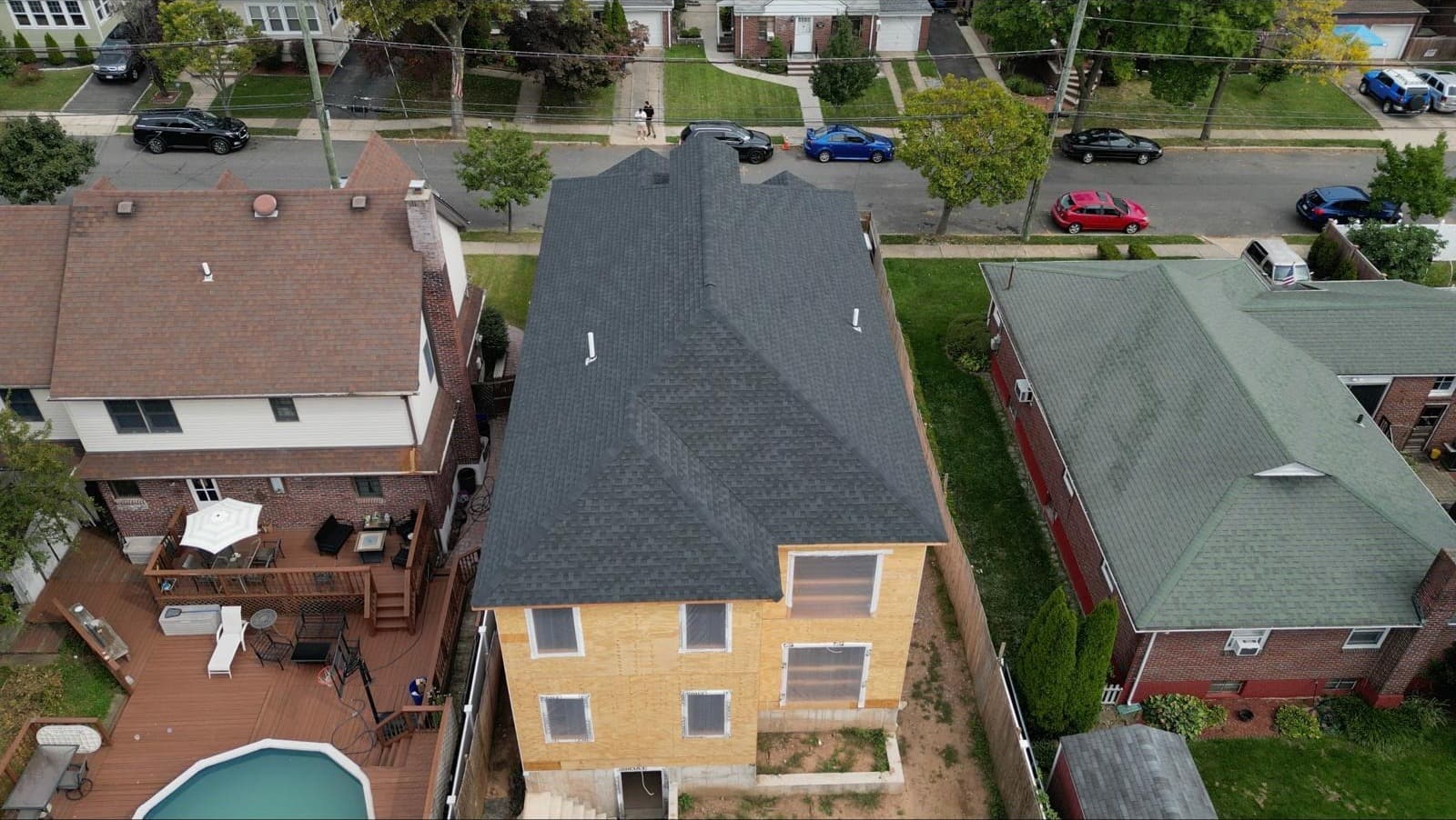 Stucco New Construction Roof, Staten Island